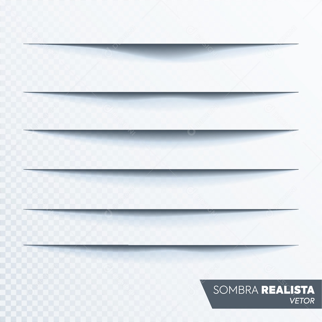 Sombra Realista Vetor EPS Editável