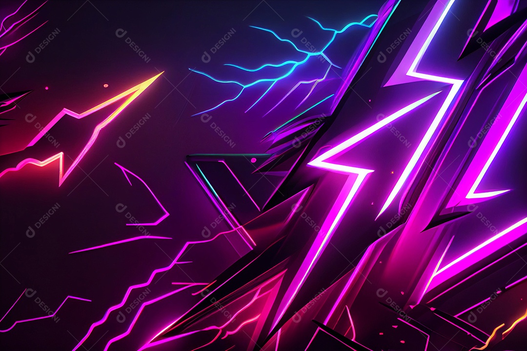 Background elétrico colorido