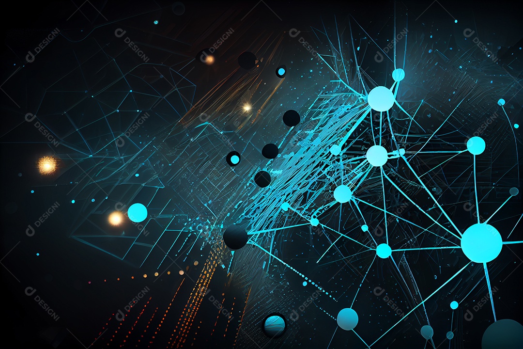 Fundo tecnológico colorido