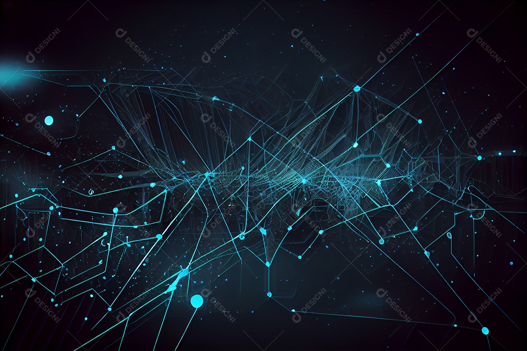 Fundo tecnológico colorido