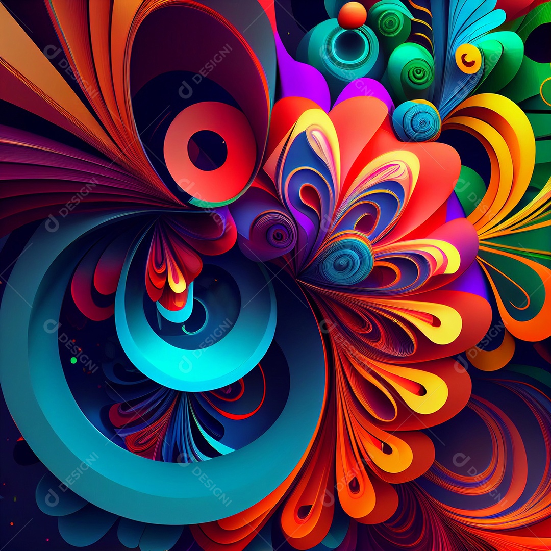 Fundo vibrante colorido