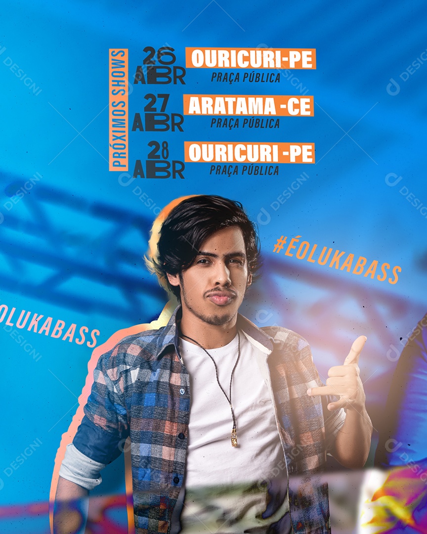 É O Luka Bass Flyer Social Media PSD Editável