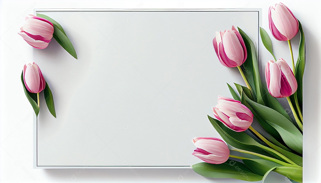 Background moldura de flores