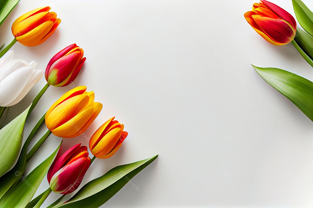 Background moldura de flores