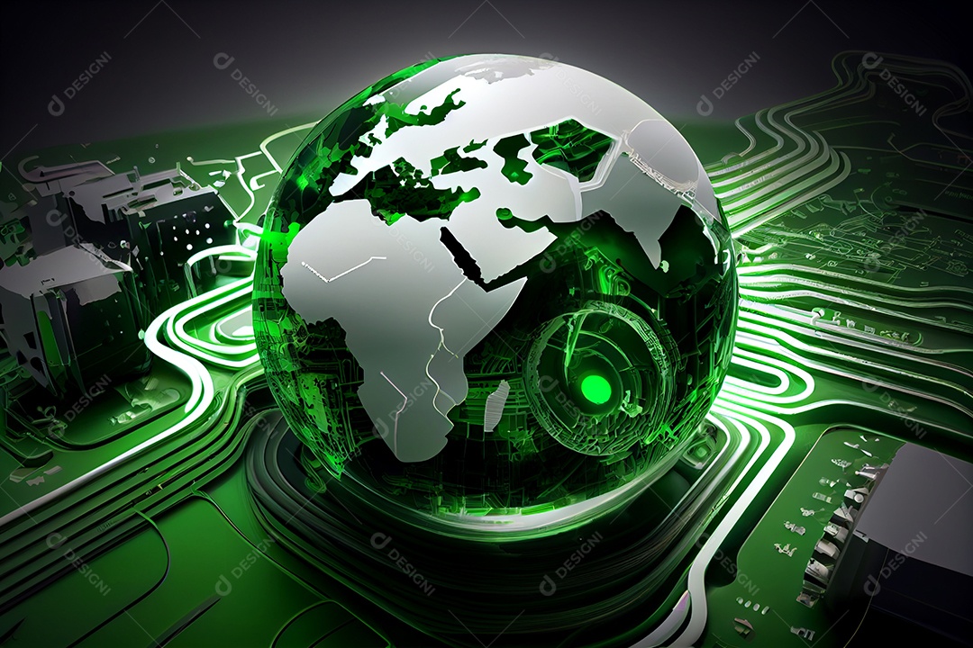 Background globo de website