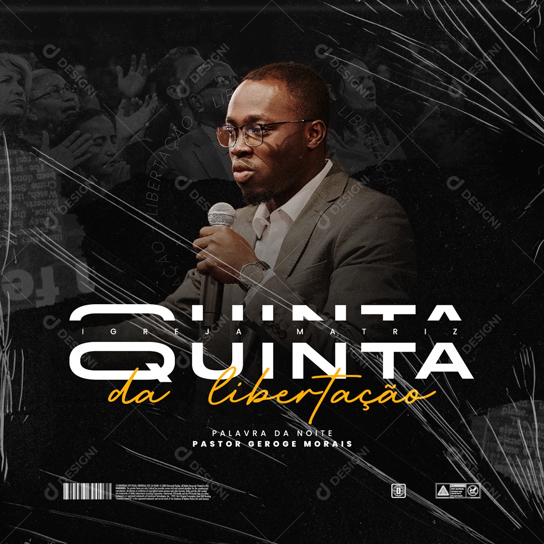 Quinta Da Libertação Igreja Matriz Flyer Gospel Social Media PSD Editável