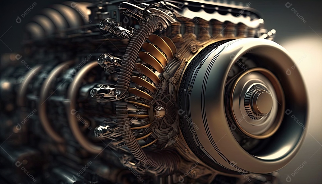 Ilustração de um motor de carro