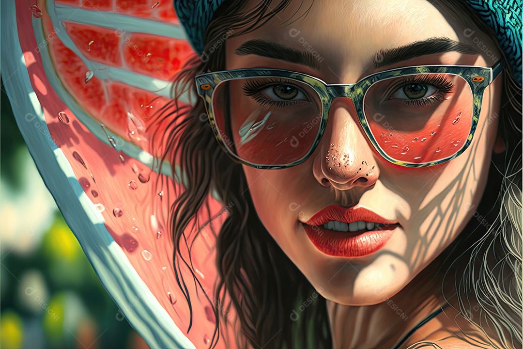 Ilustração sobre o verão.