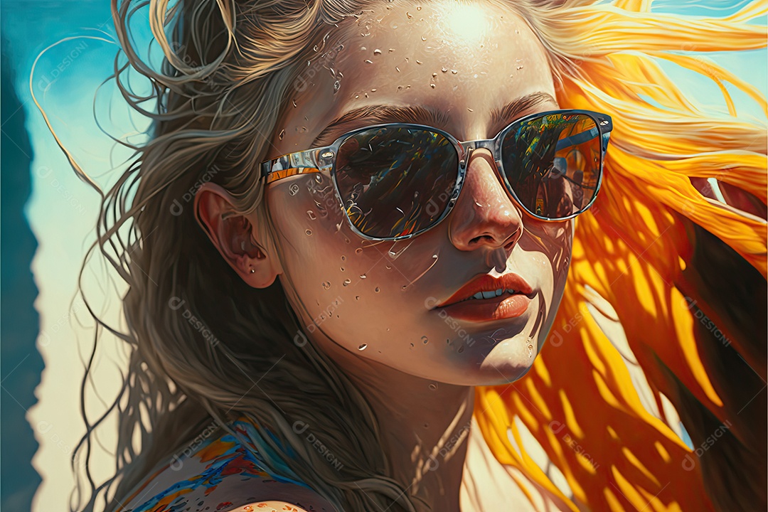 Ilustração sobre o verão.