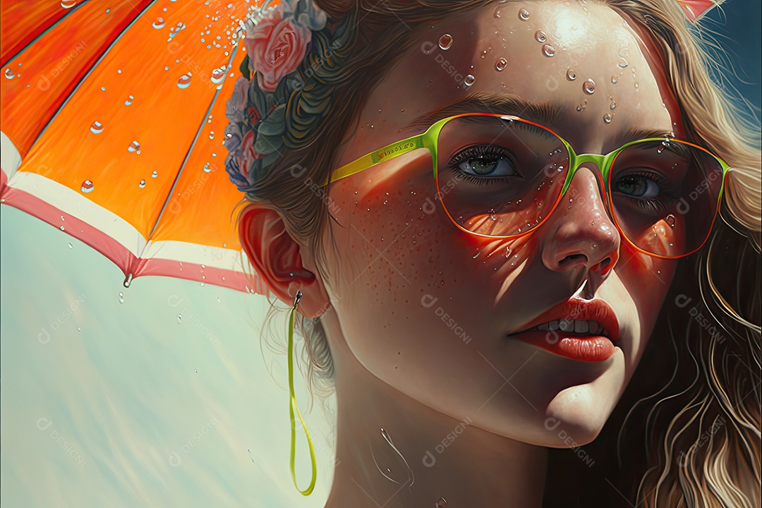 Ilustração sobre o verão.