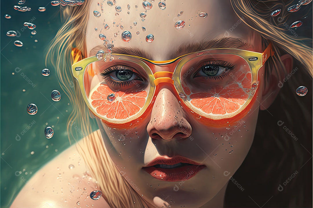 Ilustração sobre o verão.