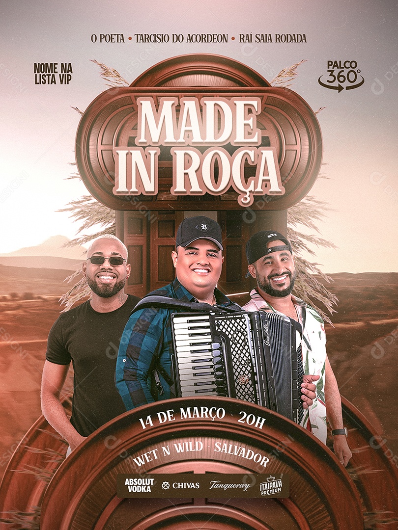 Flyer Made In Roça Social Media PSD Editável