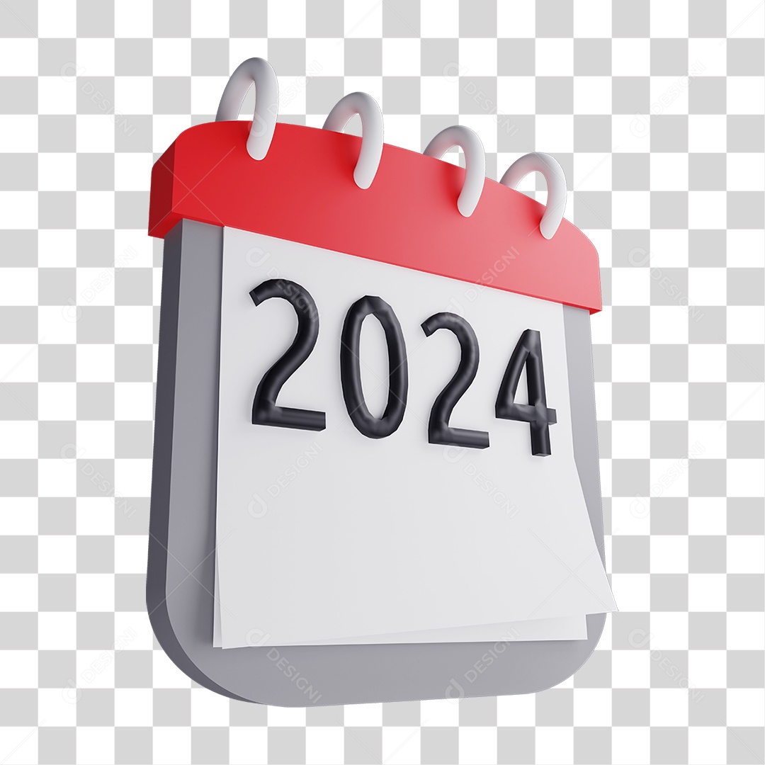 Calendario 2024 PNG Transparente