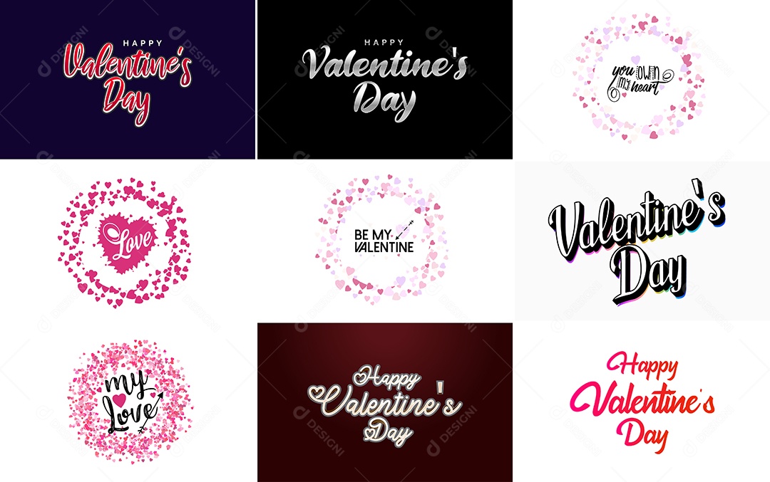 Textos De Feliz Dia Dos Namorados Vetor EPS