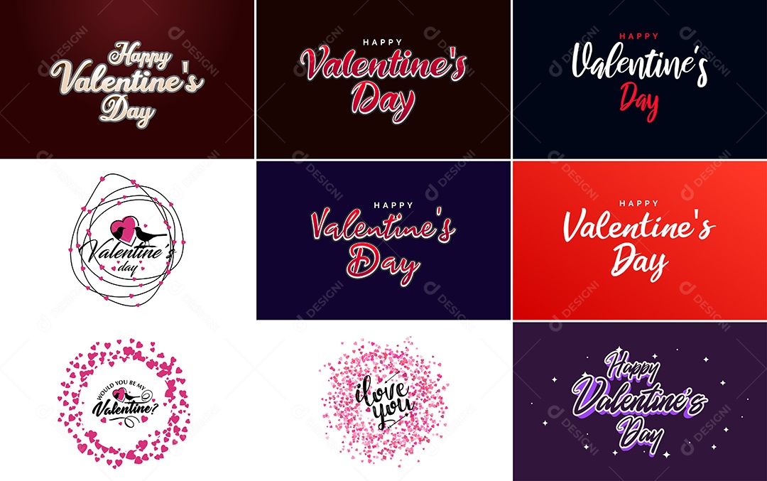 Textos De Feliz Dia Dos Namorados Vetor EPS