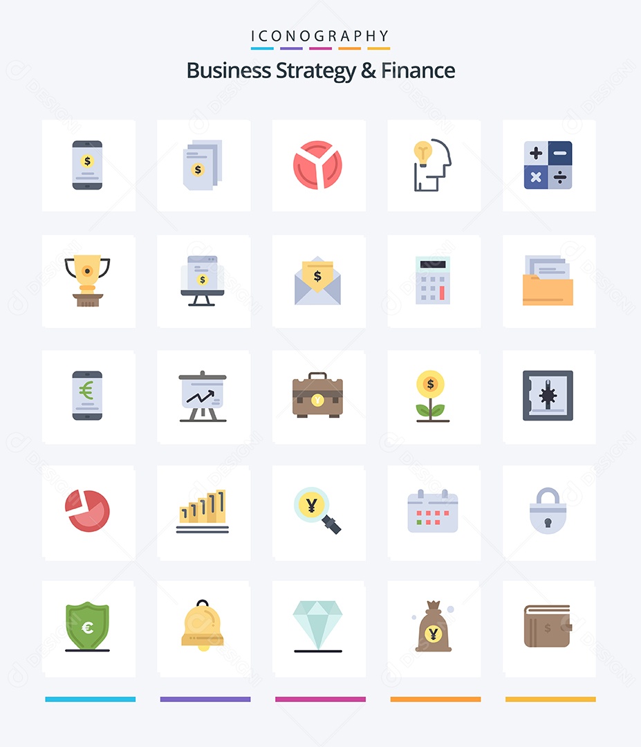 Conjunto de Ícones de Negócios Vetor EPS