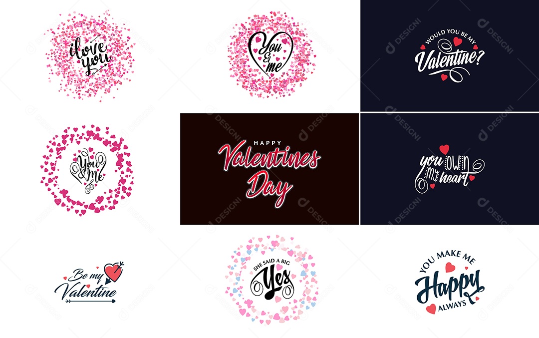 Textos De Feliz Dia Dos Namorados Vetor EPS