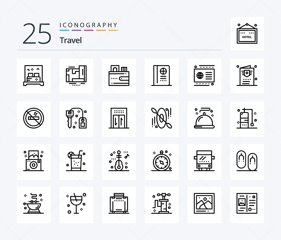 Pacote de Ícones e Elementos Vetores EPS