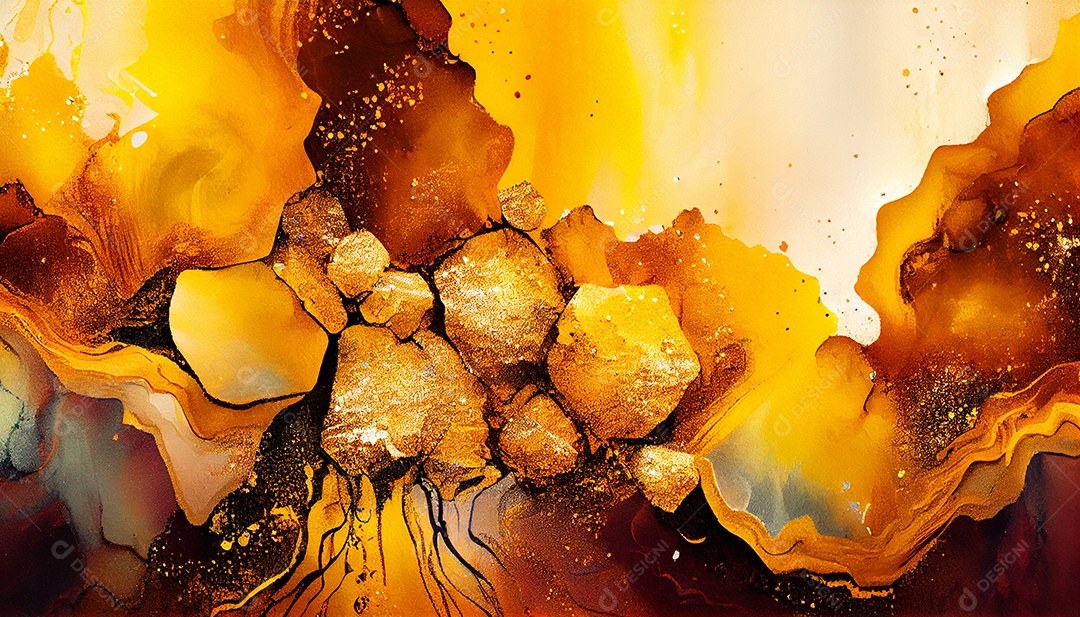 Background abstrato dourado