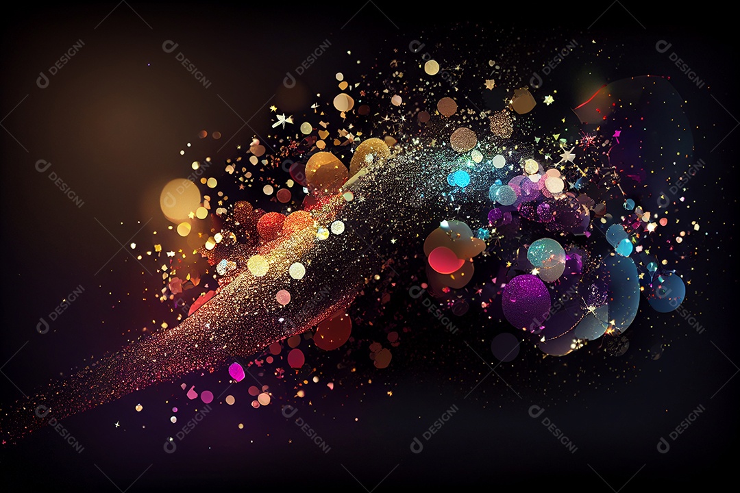 Background glitter colorido brilhando