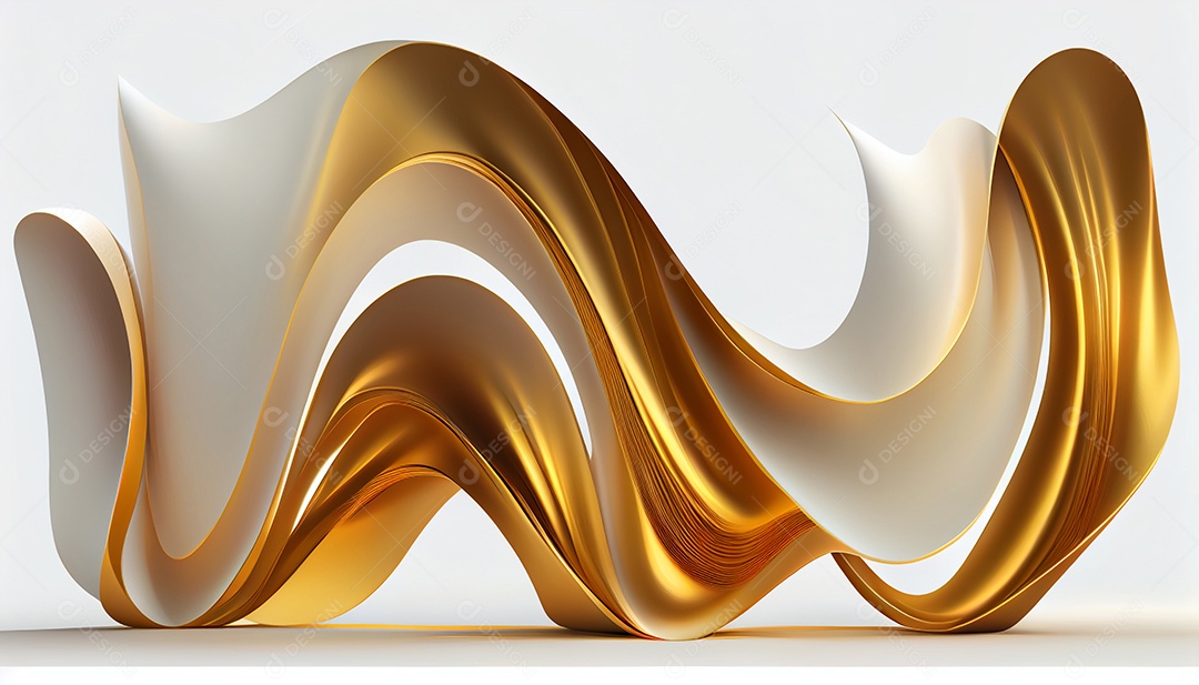 Background abstrato dourado e branco