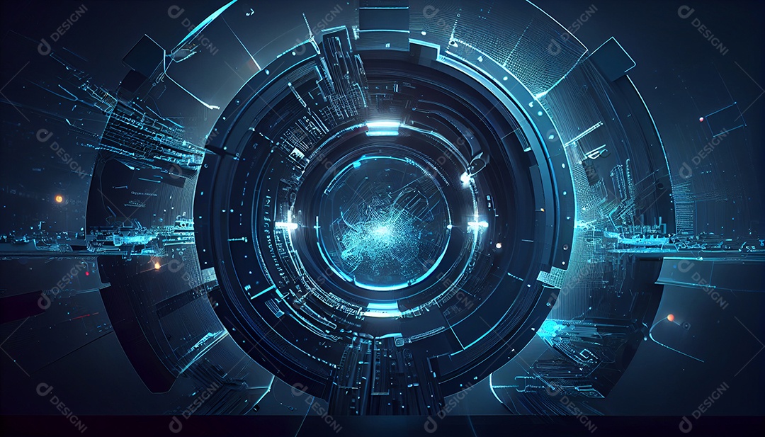 Background ciber segurança neon