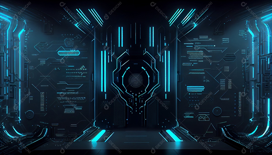 Background ciber segurança neon