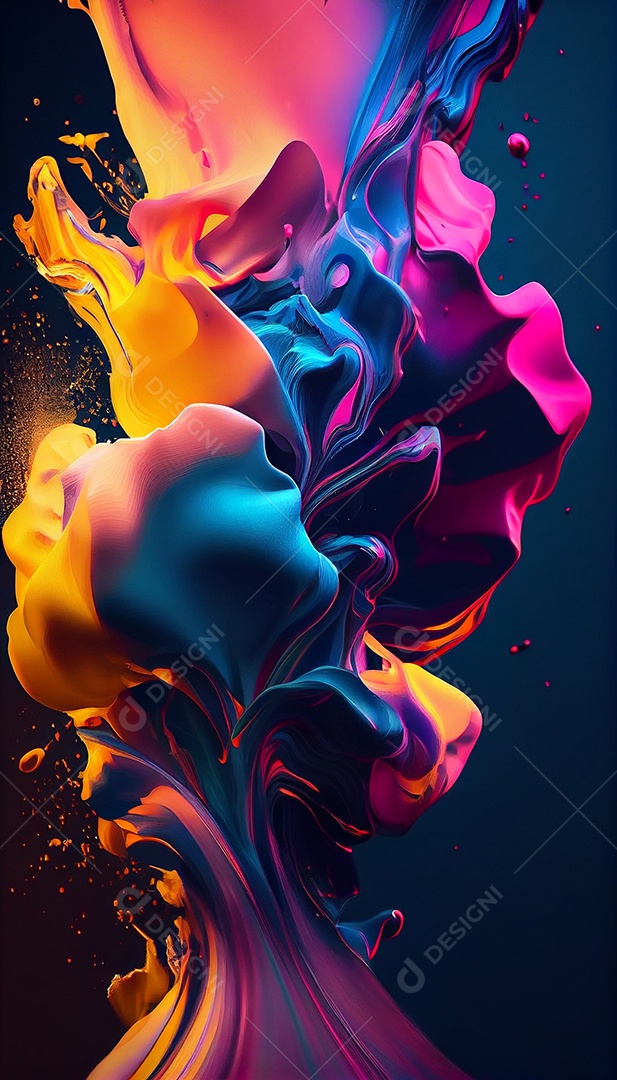 Background explosão colorida