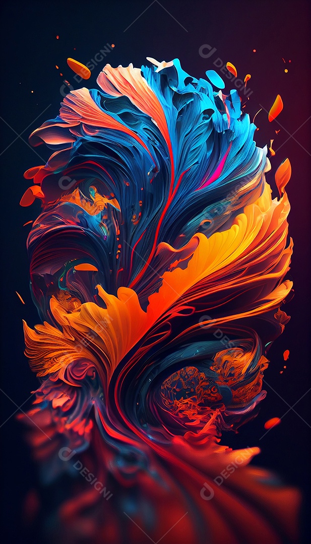 Background explosão colorida