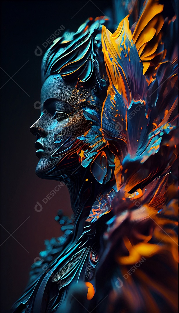 Background explosão colorida