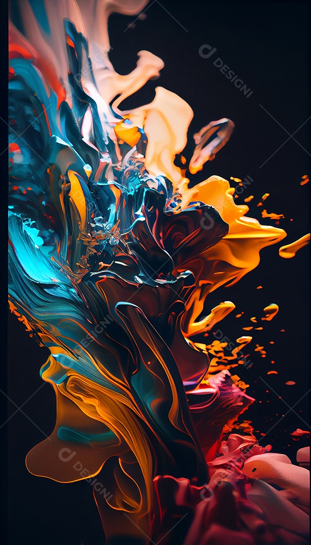 Background explosão colorida