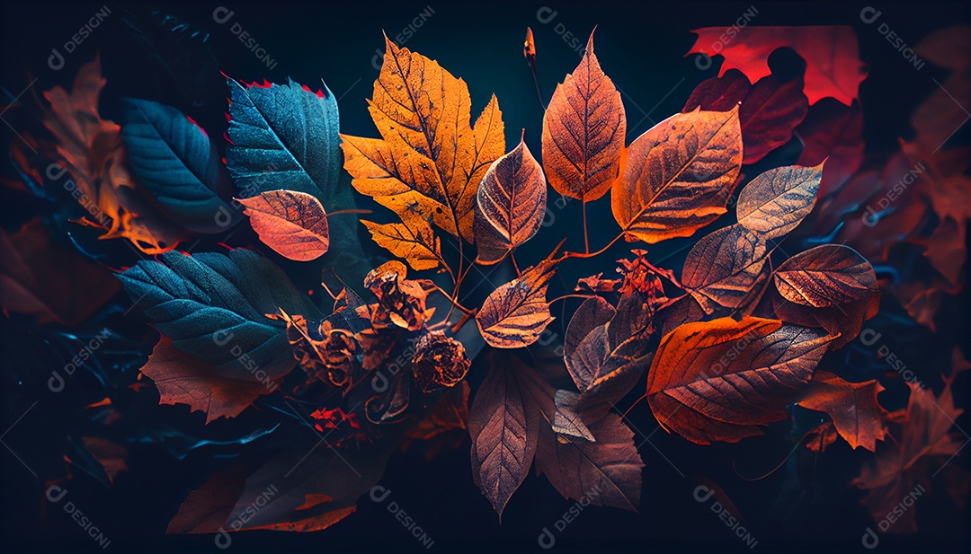 Background de folhagens