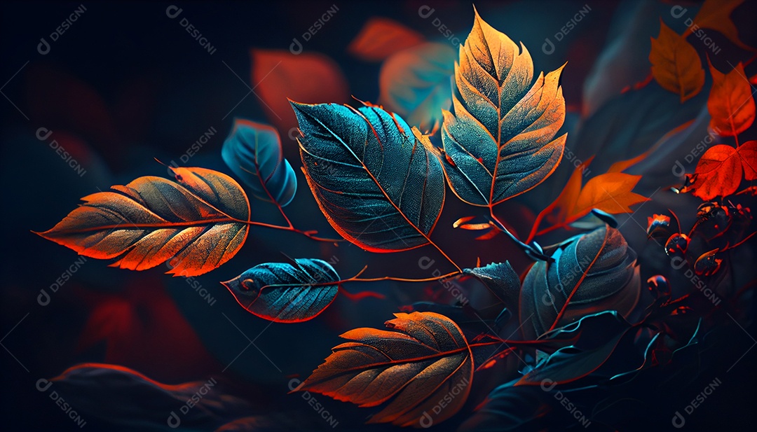 Background de folhagens