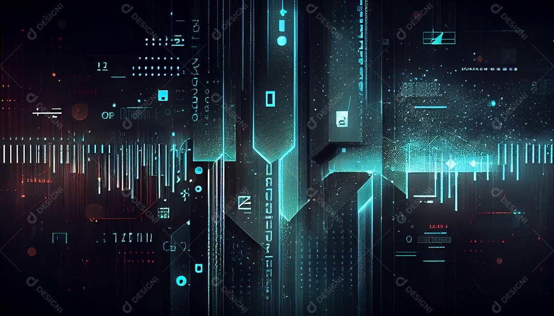 Background futurista tecnológico