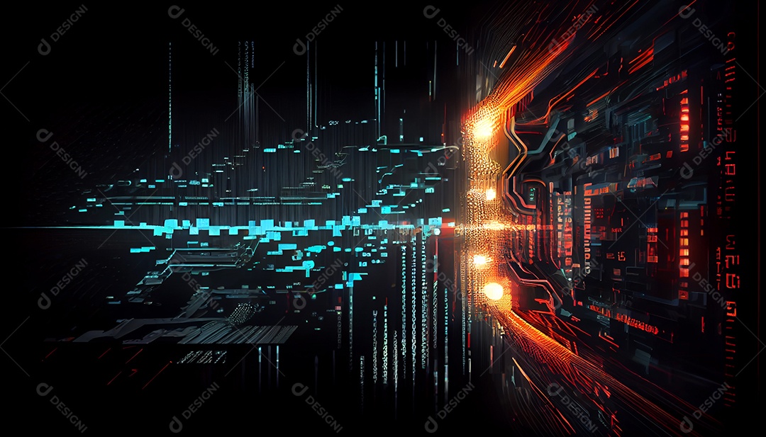 Background futurista tecnológico