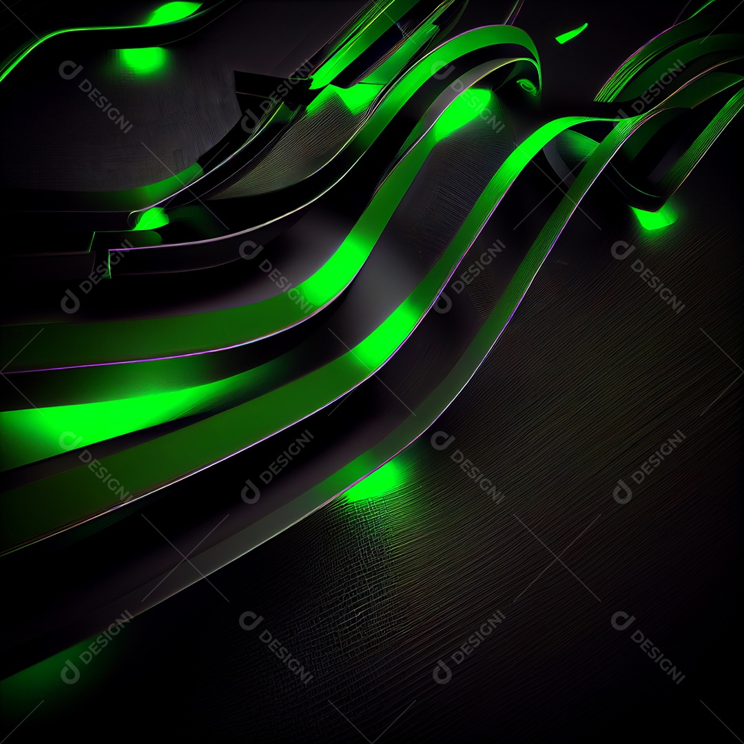 Background abstrato neon verde