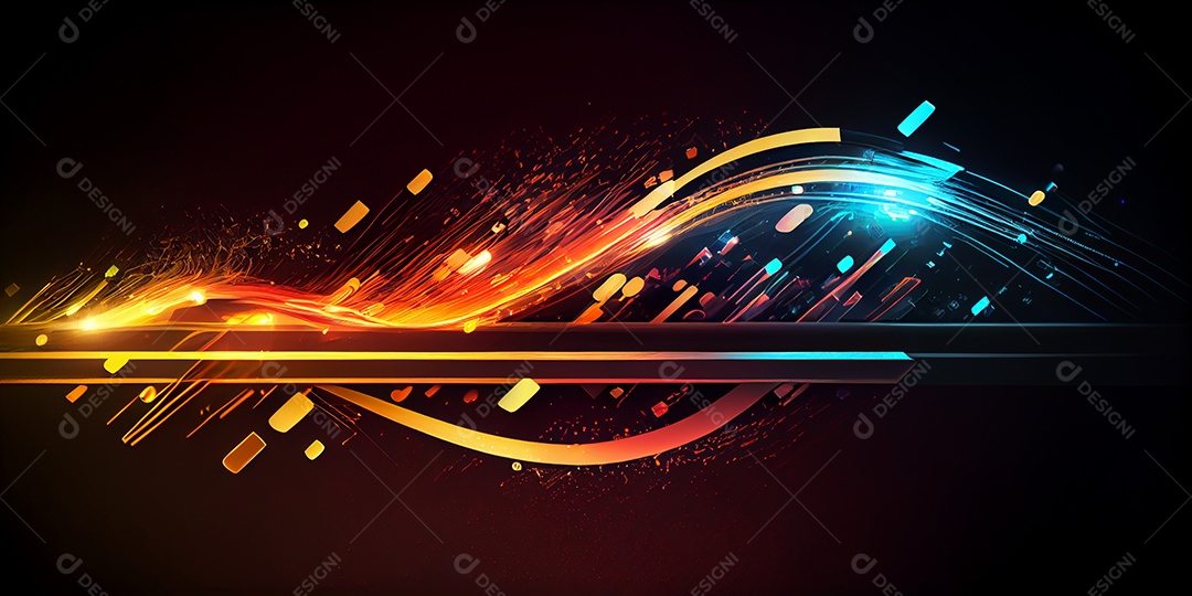 Background de tecnologia abstrato futurística