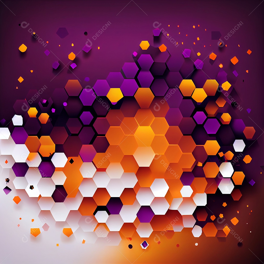 Background de laranja e roxo