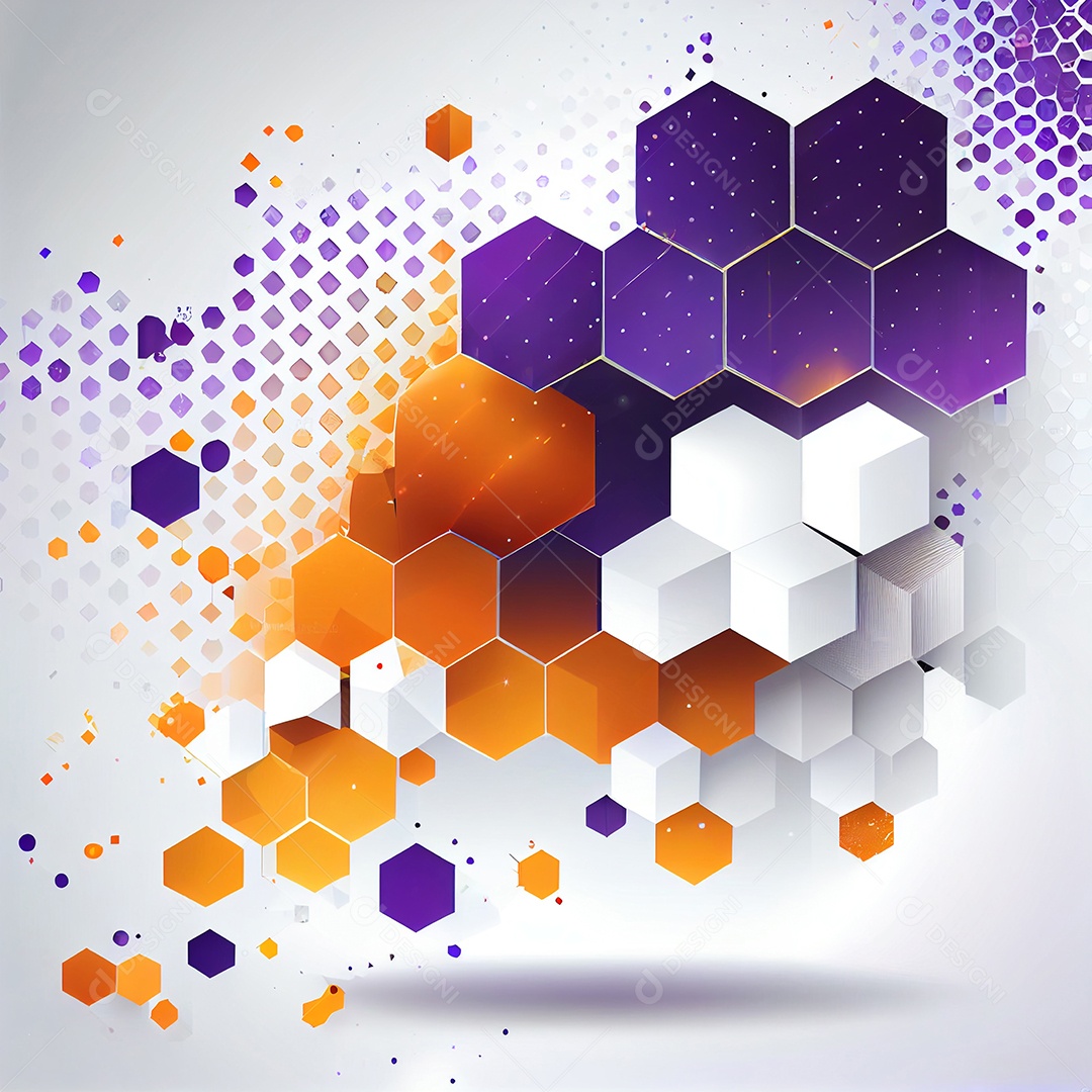 Background laranja e roxo