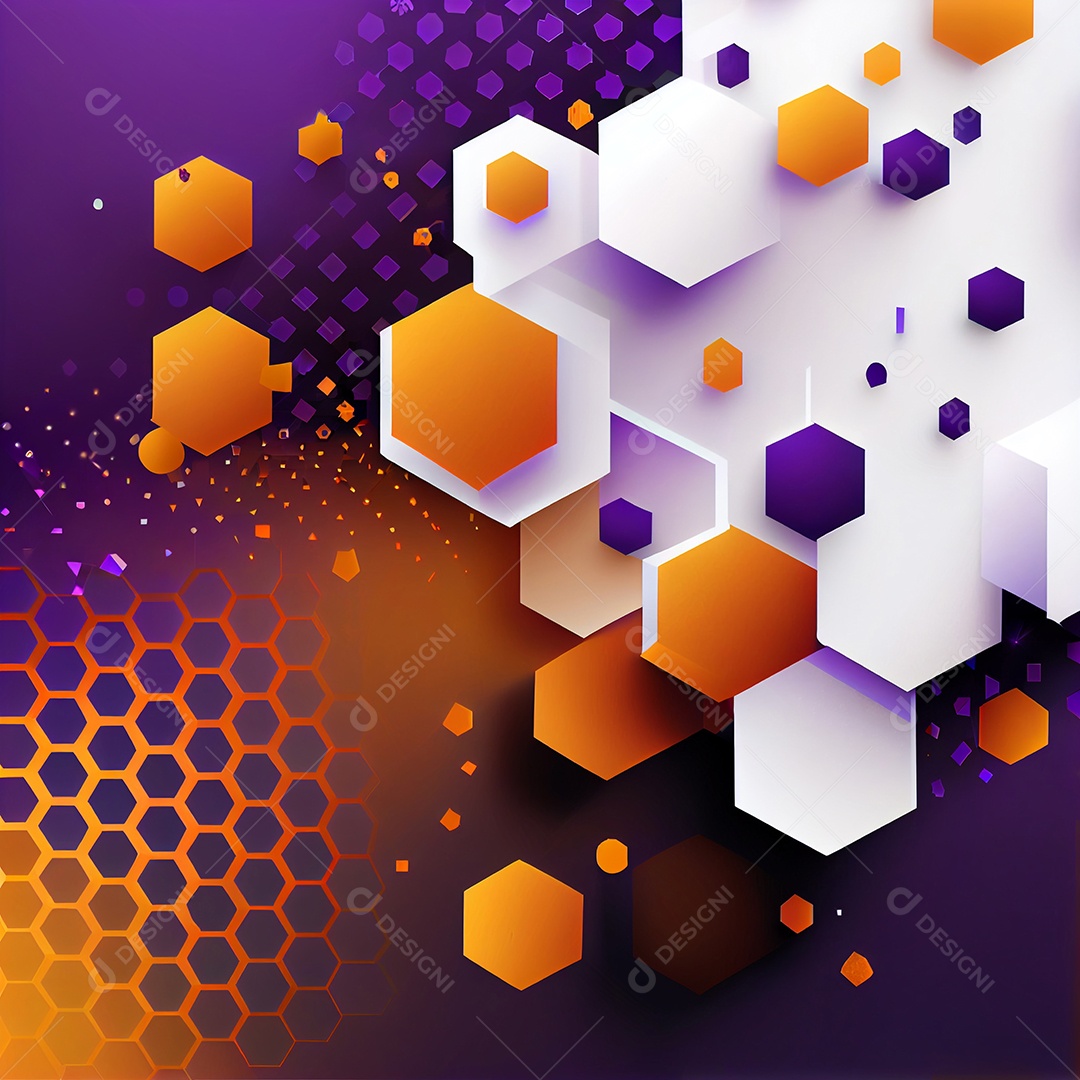 Background laranja e roxo