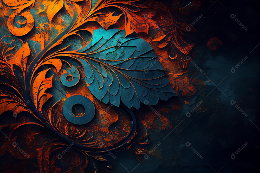 Textura folhas coloridas