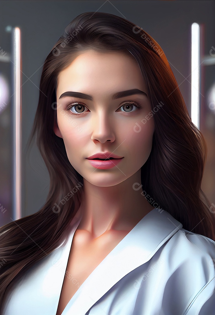 Linda mulher morena fashion