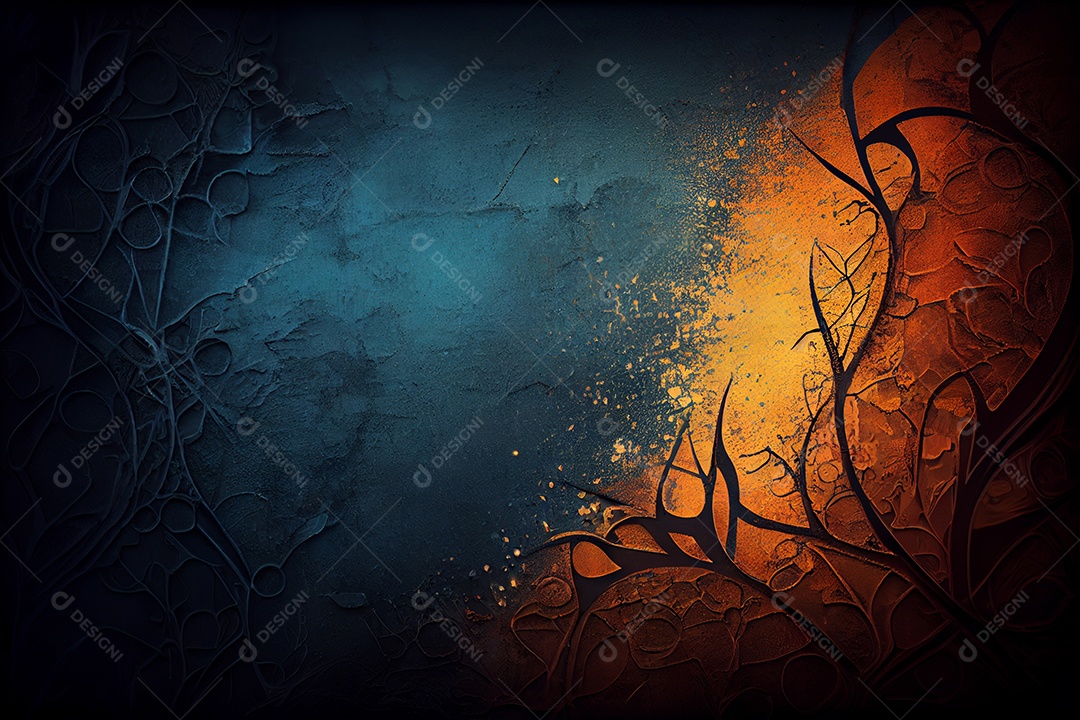 Background de galhos coloridos