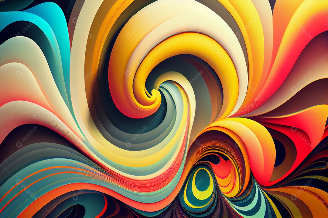 Background ondas coloridas