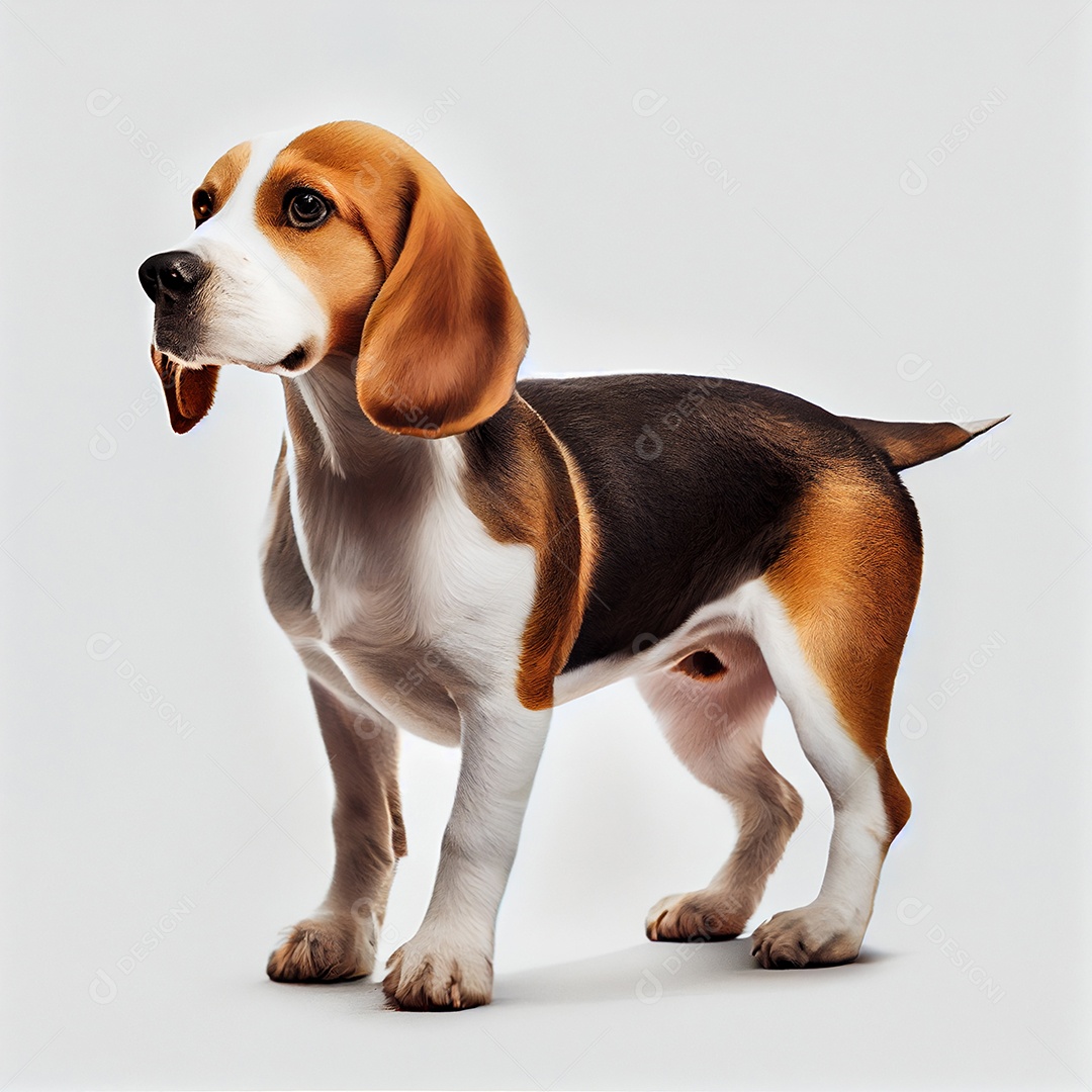 Ilustração de um cachorro beagle