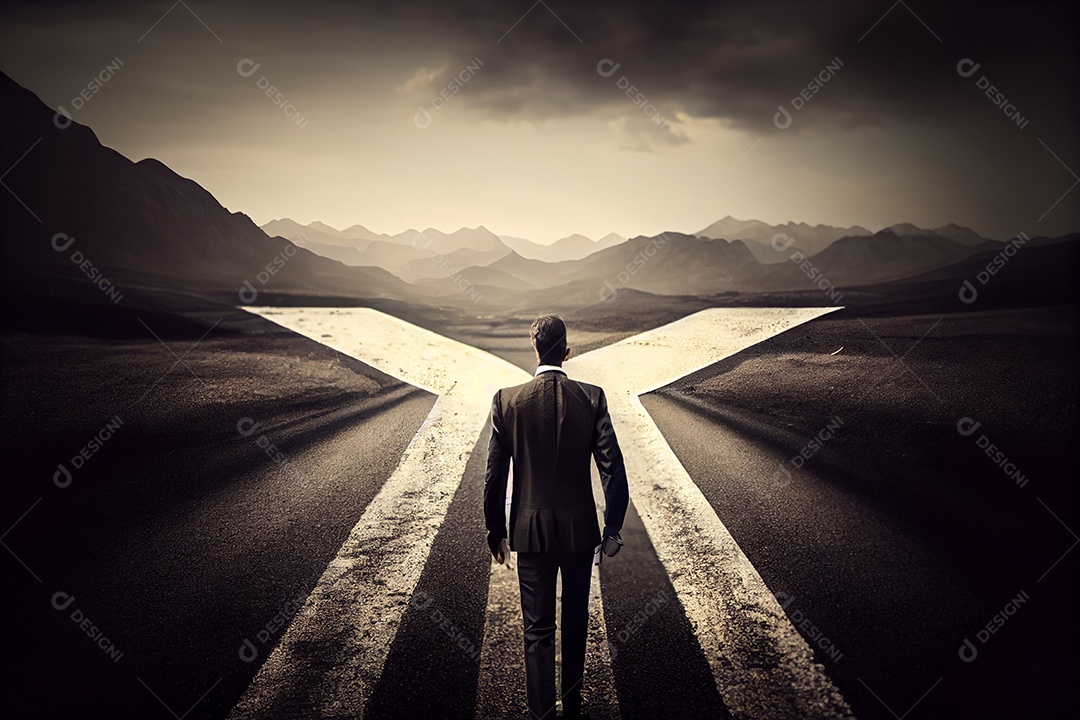 Homem andando em caminho