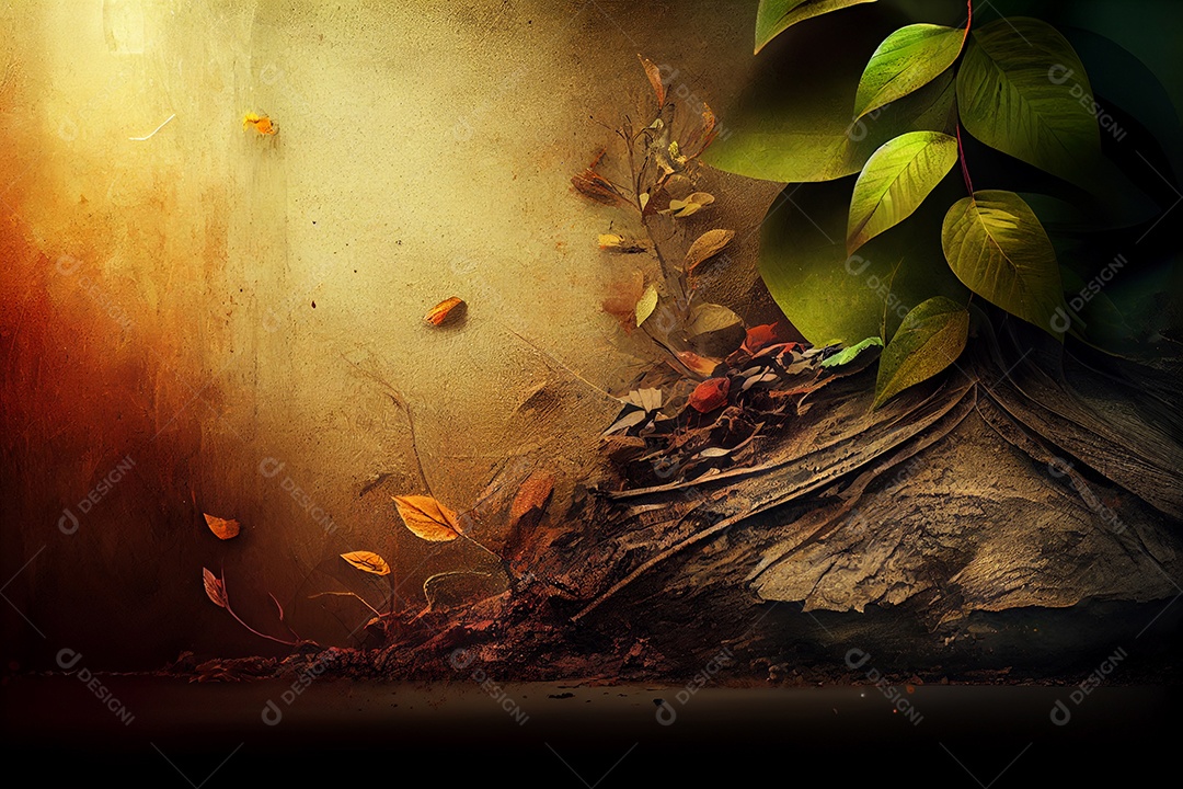 Textura de folhas verdes