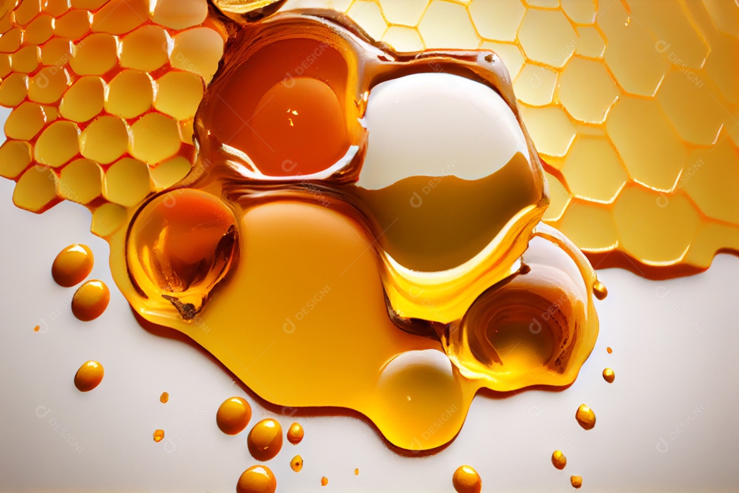 Ilustração de um favo de mel