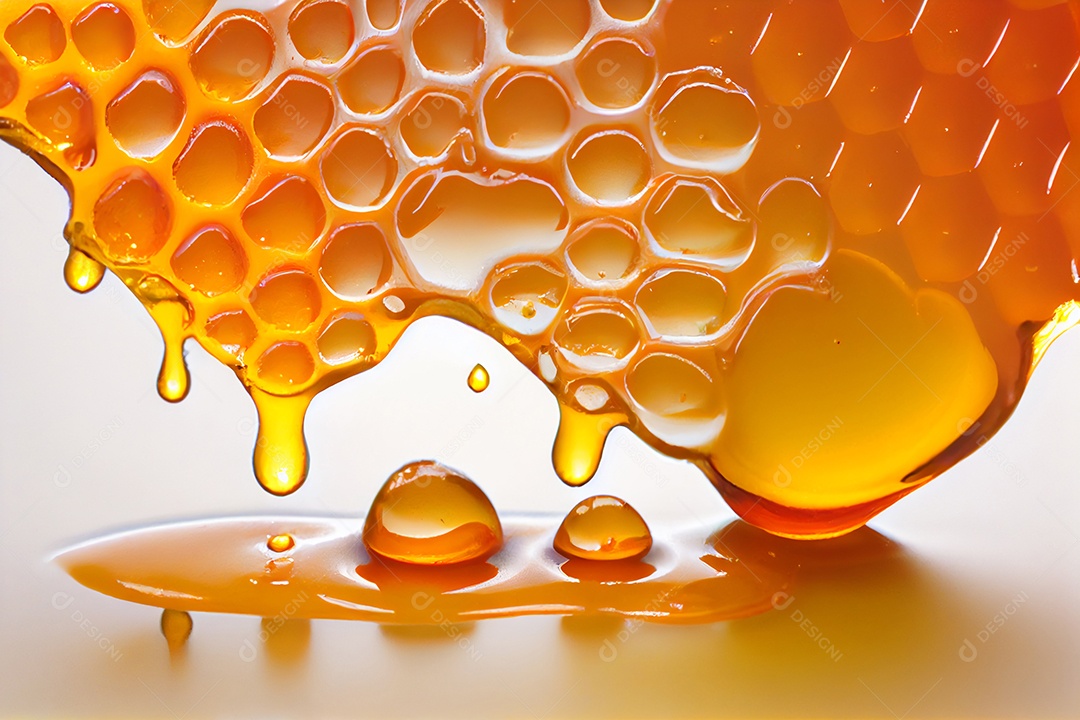 Ilustração de um favo de mel