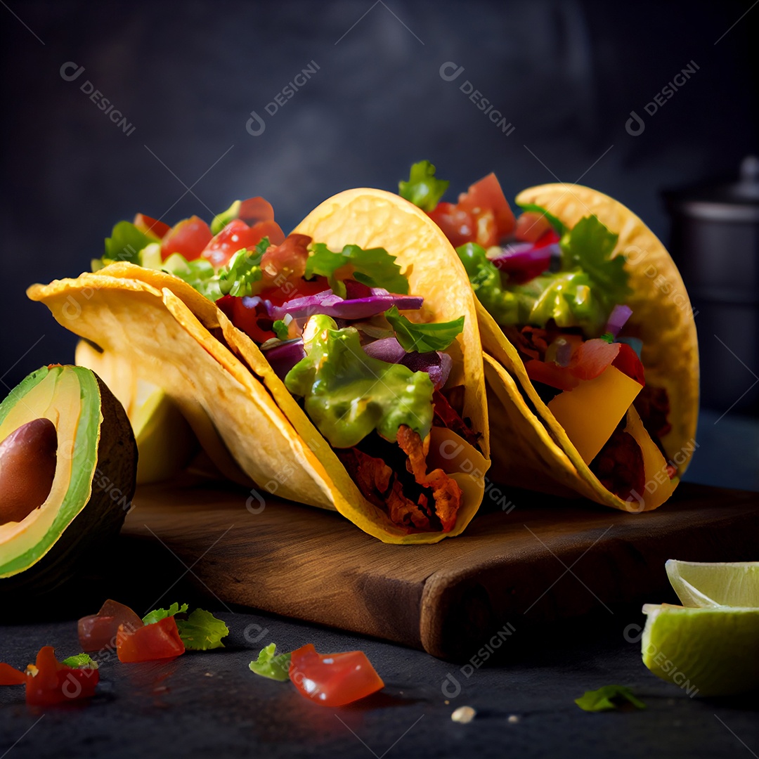 Deliciosos tacos recheados